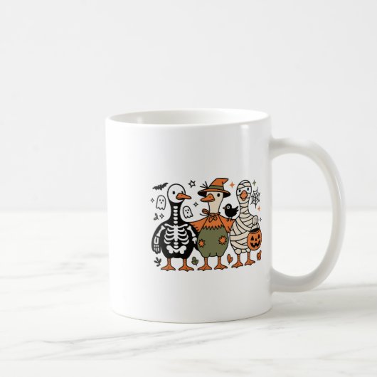 おもしろい不気味間抜け幽霊 コーヒーマグカップ (右)