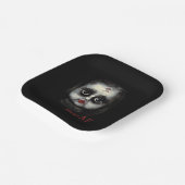 おもしろい不気味AF不気味ゴシックドール顔ハロウィン ペーパープレート (傾斜あり)