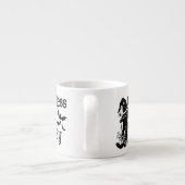 おもしろい不気味Cut Chilless Cat Lady エスプレッソカップ (裏面)