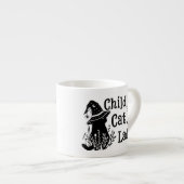 おもしろい不気味Cut Chilless Cat Lady エスプレッソカップ (正面右)