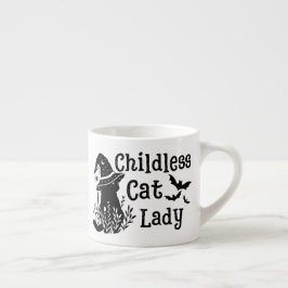 おもしろい不気味Cut Chilless Cat Lady エスプレッソカップ