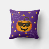 おもしろい不気味Pumpkin iconic winkSのみ!!! クッション (裏面)