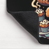 おもしろい与えもしマフィン男性へ マウスパッド (コーナー)