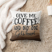 おもしろい与えミータイポグラフィブラック引用文 クッション (ブランケット)