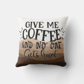 おもしろい与えミータイポグラフィブラック引用文 クッション (裏面)