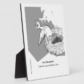 おもしろい与え勇気 フォトプラーク (側面)