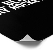 おもしろい与え血ホッケー遊ス ポスター (角)