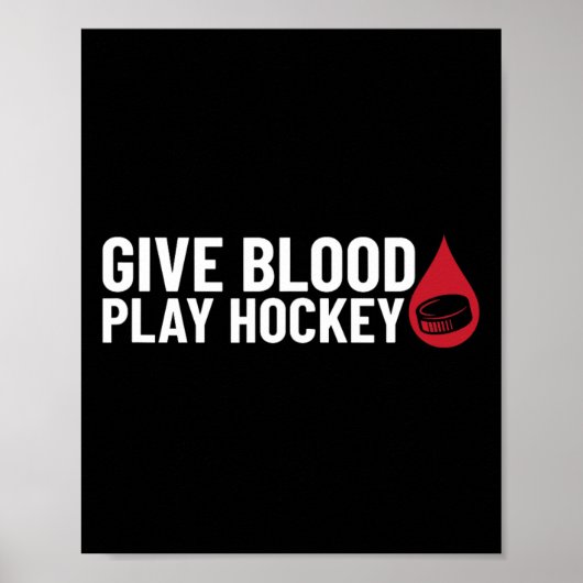 おもしろい与え血ホッケー遊ス ポスター (正面)