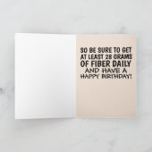 おもしろい丘の上のレトロウンチ誕生日カード カード (内部)