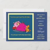 おもしろい丘の上の誕生日招待状- 70th Woman 招待状 (正面)