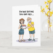 「おもしろい丘を越えて」64誕生日 カード (黄色い花)