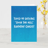 「おもしろい丘を越えて」75誕生日 カード (黄色い花)