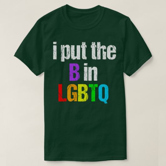 おもしろい両性愛者LGBTQ Tシャツ (デザイン正面)
