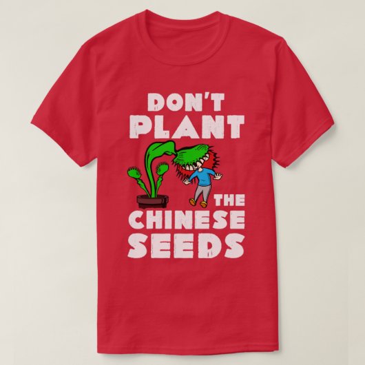 おもしろい中国の風変わりSeeds in Mail Tシャツ (デザイン正面)