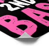 おもしろい乳がん救認知月2日 ポスター (角)