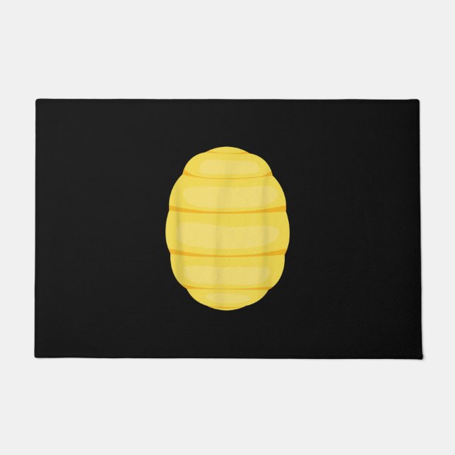 おもしろい亀のシェル怠惰ハロウィーンの衣装ギフト ドアマット (正面)