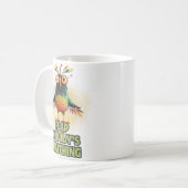 おもしろい予測できなおもしろいお洒落引用文 コーヒーマグカップ (正面左)