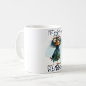 おもしろい予測できなおもしろいお洒落引用文 コーヒーマグカップ (正面左)