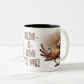 おもしろい予測できなおもしろいお洒落引用文 ツートーンマグカップ (正面右)