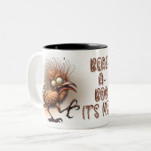 おもしろい予測できなおもしろいお洒落引用文 ツートーンマグカップ (正面左)