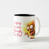 おもしろい予測できなおもしろいお洒落引用文 ツートーンマグカップ (正面右)