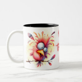 おもしろい予測できなおもしろいお洒落引用文 ツートーンマグカップ