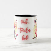 おもしろい予測できなおもしろいお洒落引用文 ツートーンマグカップ (中央)