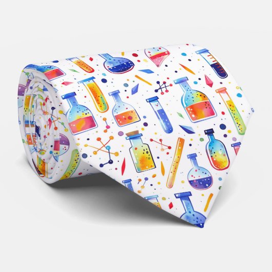 おもしろい予測できなと手書き化学 ネクタイ (ロール)