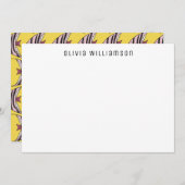 おもしろい予測できなイエローエンジェルフィッシュノーテカード ノートカード (正面/裏面)