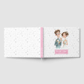 おもしろい予測できなカップル水結婚色のゲストブック ゲストブック (全面)