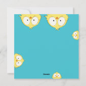 おもしろい予測できなハッピーイースターお前の熱狂する鶏 | シーズンカード (裏面)