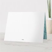 おもしろい予測できな50番目の誕生祝いカー男性へド サンキューカード (裏面)