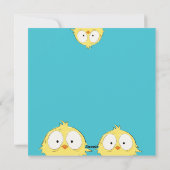 おもしろい予測できな「ハッピーイースターよ熱狂するうな鶏」 シーズンカード (裏面)