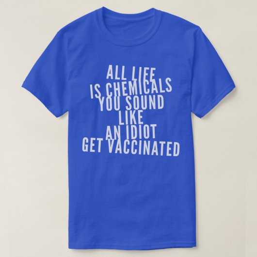 おもしろい予防接種Pro Vaccine Support Science Vacci Tシャツ (デザイン正面)