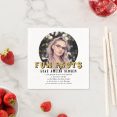 おもしろい事モダン実の写真卒業会 スタンダードカクテルナプキン (インサイチュ)