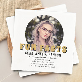 おもしろい事モダン実の写真卒業会 スタンダードカクテルナプキン