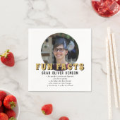 おもしろい事モダン実の写真卒業会 スタンダードカクテルナプキン (インサイチュ)