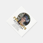 おもしろい事モダン実の写真卒業会 スタンダードカクテルナプキン (角)