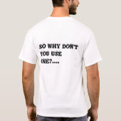 おもしろい事実の歯ブラシのワイシャツ Tシャツ (裏面)