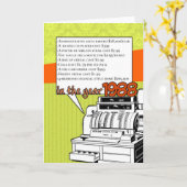 おもしろい事実の誕生日- 1988年に生活費 カード (黄色い花)