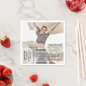 おもしろい事実は卒業写真を知っていたモダン スタンダードカクテルナプキン (インサイチュ)