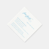 おもしろい事実エレガント単にタイポグラフィ結婚の スタンダードカクテルナプキン (角)