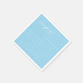 おもしろい事実エレガント単にタイポグラフィ結婚の スタンダードカクテルナプキン (角)