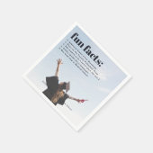 おもしろい事実 | モダンシンプルPhoto Overlay Napkins スタンダードカクテルナプキン (角)