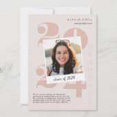 おもしろい事実 |写真モダンシンプルの告知 招待状 (正面)