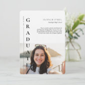 おもしろい事実 |写真モダンシンプルの告知 招待状 (スタンド正面)