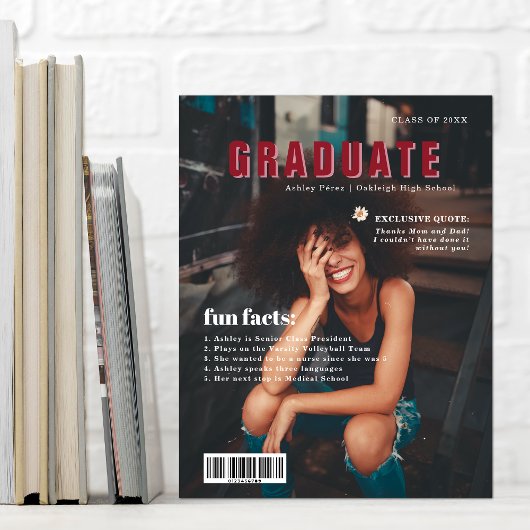 おもしろい事実 |大学院マガジンのカバー写真 案内状