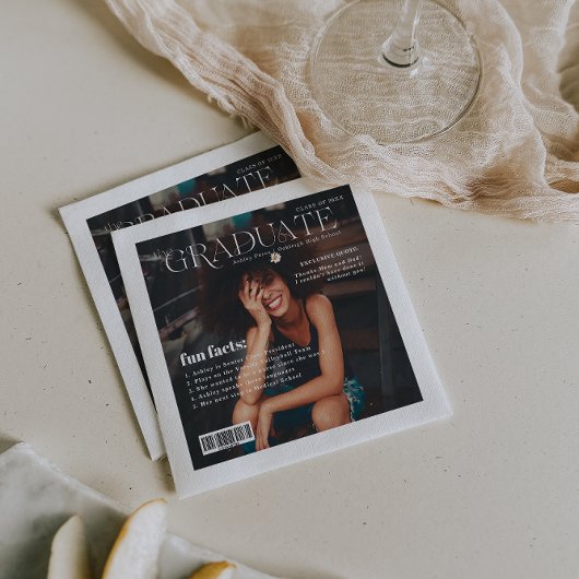 おもしろい事実 | 大学院マガジンカバー写真ナプキン スタンダードカクテルナプキン