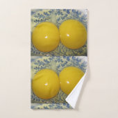おもしろい二卵鶏卵 バスタオルセット (ハンドタオル)