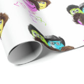 おもしろい人誕生日バルーン ラッピングペーパー (ロールコーナー)